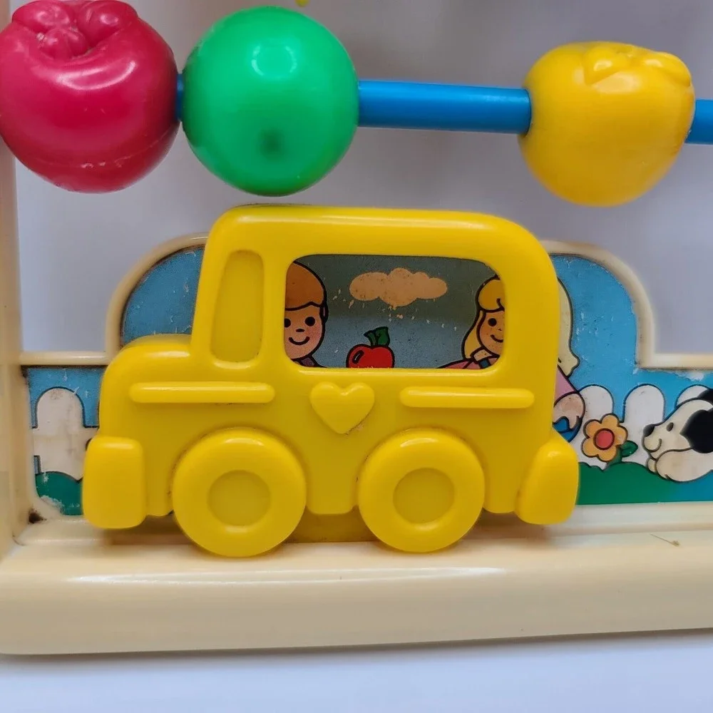 Fisher Price Discovery Beads School Vintage Toy #1062 Travel Size Nesting Cups